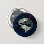 Metal Earth Wereldbol Ronde Button 5,7 Cm (Voorkant /achterkant)