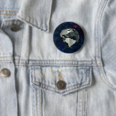 Metal Earth Wereldbol Ronde Button 5,7 Cm (In situ)
