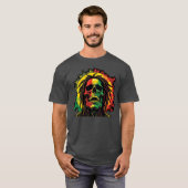 Metal en raggae  t-shirt (Voorkant volledig)