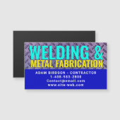 Metal Fabrication & Welding Magnetic Business Card (Voorkant / Achterkant)
