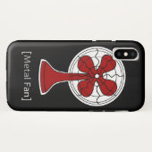 Metal Fan Case-Mate iPhone Case (Achterkant (horizontaal))
