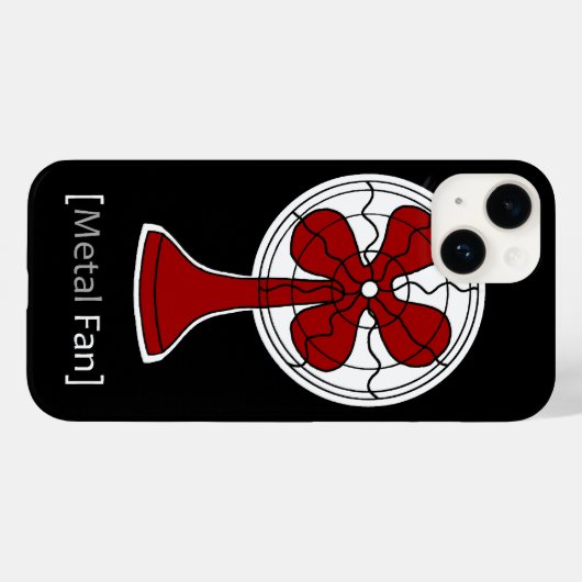 Metal Fan Case-Mate iPhone Case (Achterkant (horizontaal))