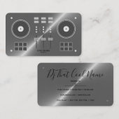 Metal Faux Pro-DJ-controller Visitekaartje (Voorkant / Achterkant)