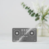 Metal Faux Pro-DJ-controller Visitekaartje (Staand voorkant)