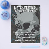 Metal Festival Music Flyer (Enkel)
