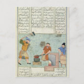 Metal forge uit 'Shah-Name' Briefkaart (Voorkant)