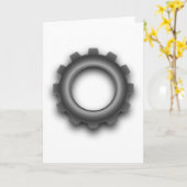 Metal Gear Cog Wenskaarten Kaart (Gele Bloem)