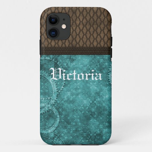 Metal Gear Steampunk BT ID iPhone 5 Hoesje, Blauwg Case-Mate iPhone Case (Achterkant)