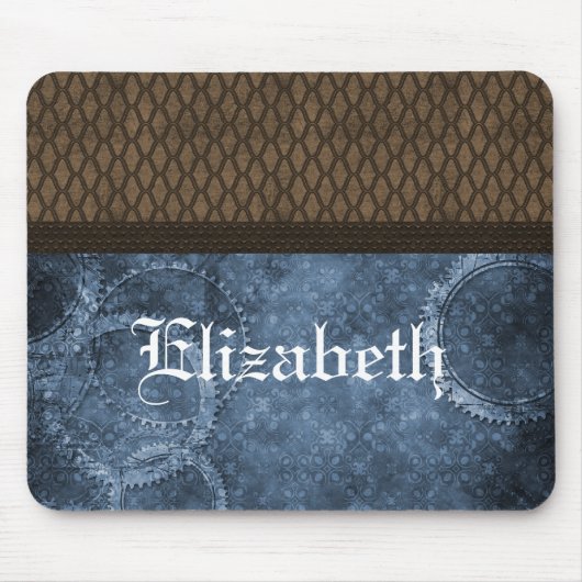 Metal Gear Steampunk Mousepad, blauw Muismat (Voorkant)