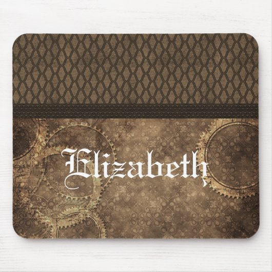 Metal Gear Steampunk Mousepad, bruin Muismat (Voorkant)