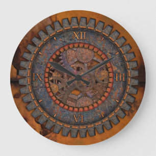 Metal Gears Steampunk Grote Klok