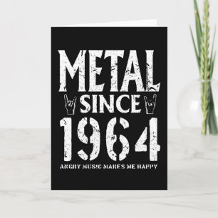 Metal Gift Birthday Vintage 1964 Kaart