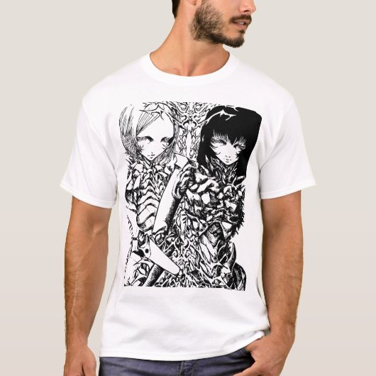 METAL GIRLS BLAME CLAYMORE T-SHIRT (Voorkant)