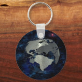 Metal Global Map Sleutelhanger (Voorkant)