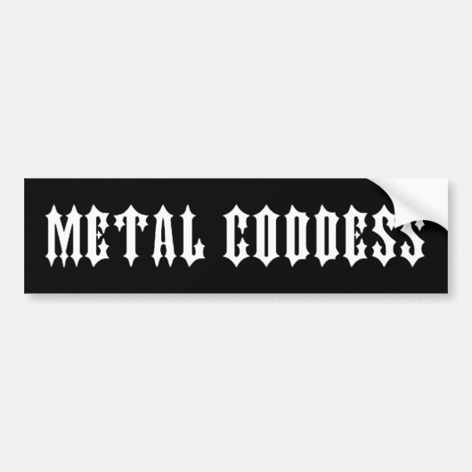 Metal Goddess Bumpersticker (Voorkant)
