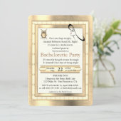 Metal Gold, zilver - Brass Bachelorette Kaart (Staand voorkant)