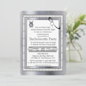 Metal Gold, zilver - Brass Bachelorette Kaart (Staand voorkant)