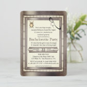 Metal Gold, zilver - Brass Bachelorette Kaart (Staand voorkant)