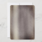 Metal Gold, zilver - Brass Bachelorette Kaart (Achterkant)