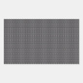 Metal Grate Mesh Rechthoekige Sticker (Voorkant)