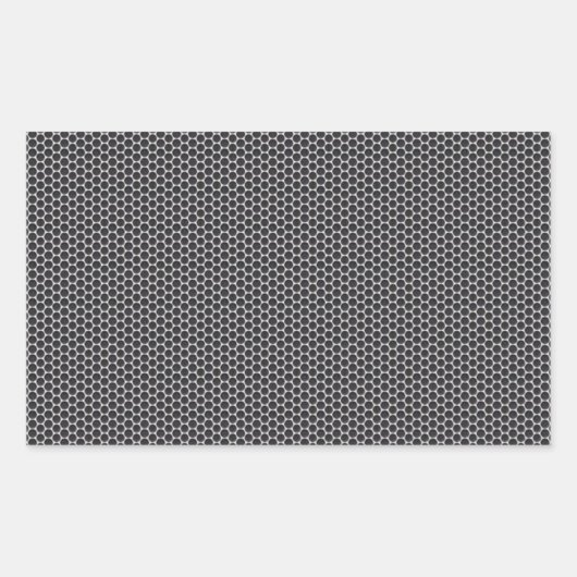 Metal Grate Mesh Rechthoekige Sticker (Voorkant)