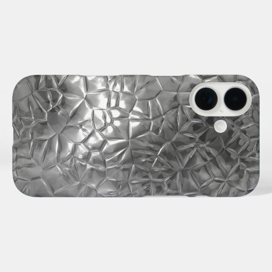 Metal Grey Shine Case-Mate iPhone Case (Achterkant (horizontaal))