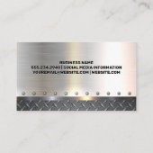 Metal Grinder | Staal bekleed Visitekaartje (Achterkant)