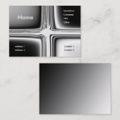 Metal Groovy Visitekaartje (Voorkant / Achterkant)