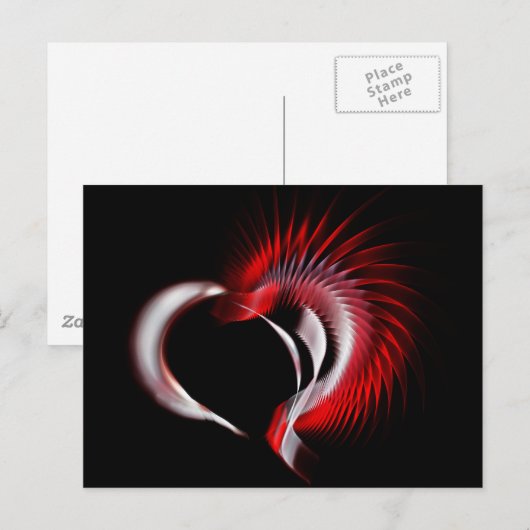 Metal Heart Briefkaart (Voorkant / Achterkant)