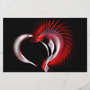 Metal Heart Briefpapier