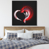 Metal Heart Canvas Afdruk (Insitu (Slaapkamer))