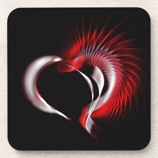 Metal Heart Drankjes Onderzetter (Voorkant)