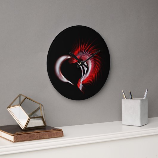 Metal Heart Grote Klok (Kantoor)