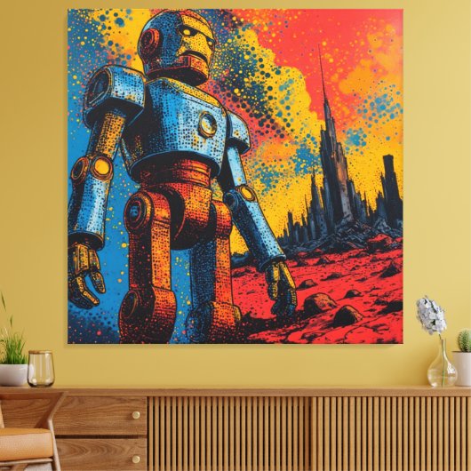 METAL HEART IRON MAN-19 CANVAS AFDRUK (Insitu (Woonkamer))