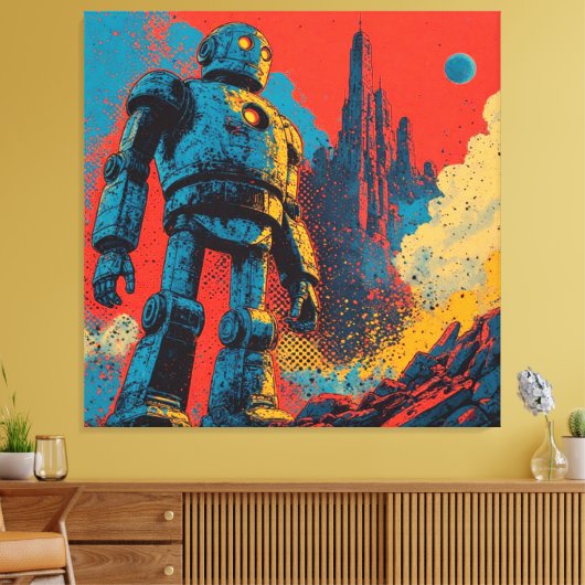 METAL HEART IRON MAN-2 CANVAS AFDRUK (Insitu (Woonkamer))