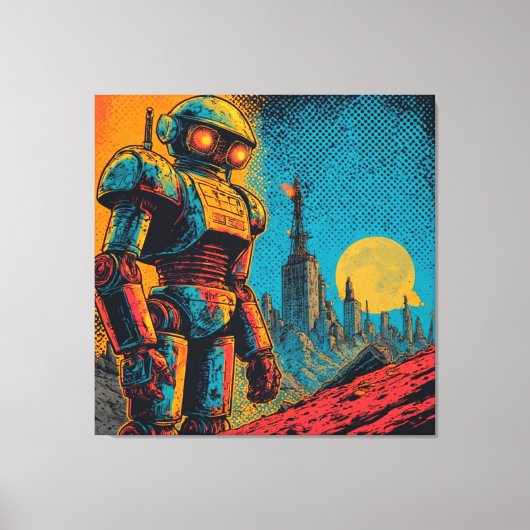 METAL HEART IRON MAN CANVAS AFDRUK (Voorkant)