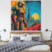 METAL HEART IRON MAN CANVAS AFDRUK (Insitu (Slaapkamer))