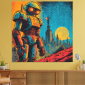METAL HEART IRON MAN CANVAS AFDRUK (Insitu (Woonkamer))