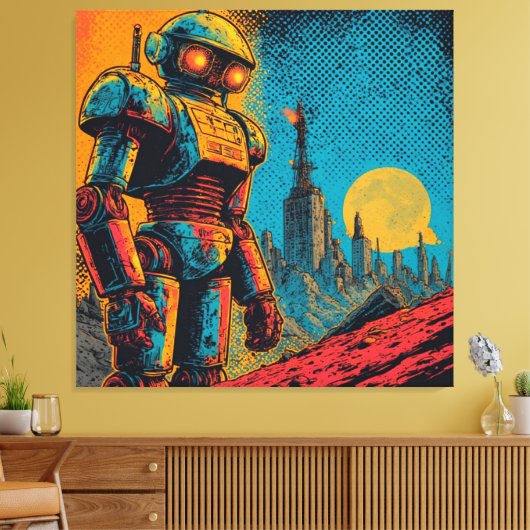 METAL HEART IRON MAN CANVAS AFDRUK (Insitu (Woonkamer))