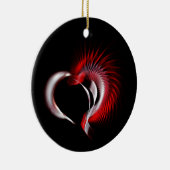 Metal Heart Keramisch Ornament (Rechts)