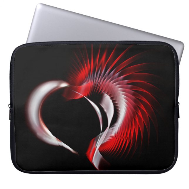 Metal Heart Laptop Sleeve (Voorkant)