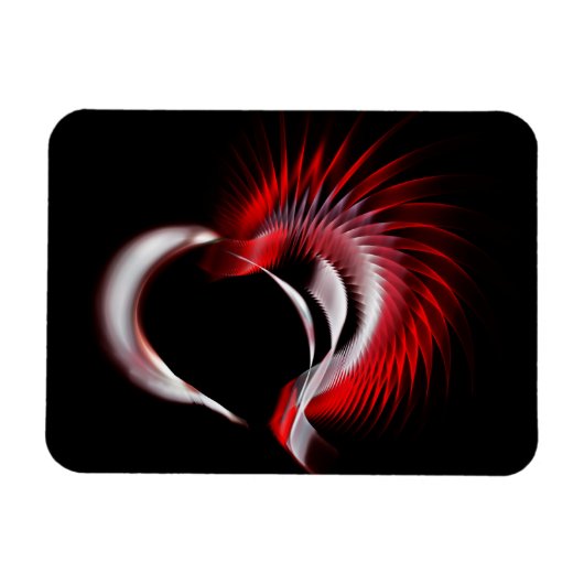 Metal Heart Magneet (Horizontaal)
