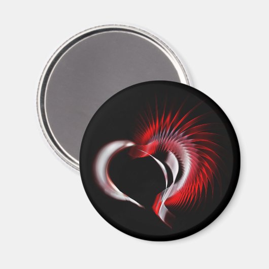 Metal Heart Magneet (Voorkant / Achterkant)