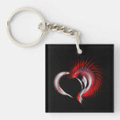 Metal Heart Sleutelhanger (voorkant)