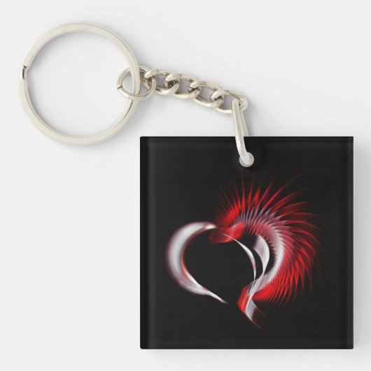 Metal Heart Sleutelhanger (voorkant)