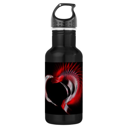 Metal Heart Waterfles (Voorkant)