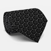 Metal Honeycomb Texture Designer Stropdas (Opgerold)