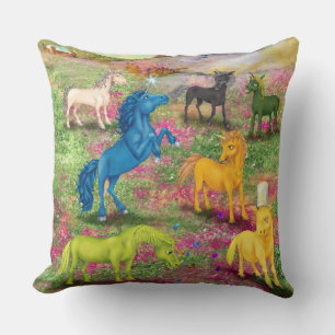 Metal Horn Unicorns Kussen