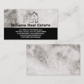 Metal House Logo | Onroerend goed | Marmer Visitekaartje (Voorkant / Achterkant)