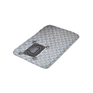 Metal Industrial look Bath Mat (klein)